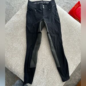 Kerrits Riding Pants Black Riding Pants with Gray Size Small